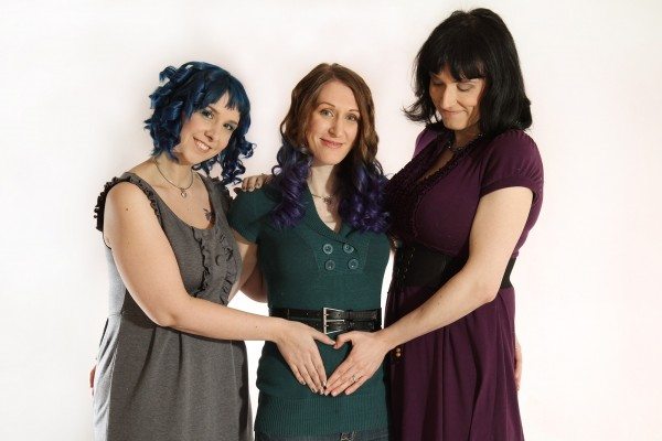 tres lesbianas casadas esperan un hijo