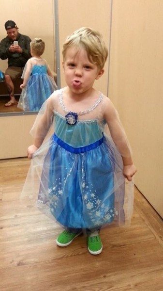 niño princesa Frozen