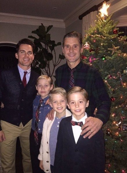 Matt Bomer, Simon Halls y sus tres hijos