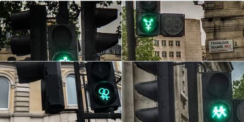 Fotografías de algunos de los semáforos